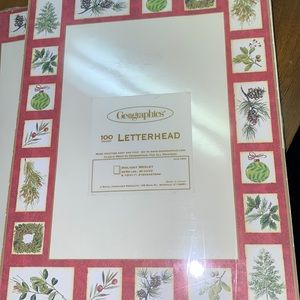 3 packs of 100 Geographics Letterhead